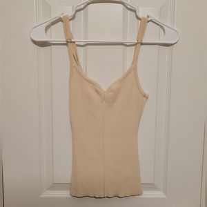 DISSH Tan Ribbed Cami